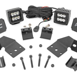 LED Light Kit | Front Mount | 2" Black Pair | Polaris XPEDITION ADV 5
