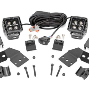 LED Light Kit | Front Mount | 2" Black Pair | Amber DRL | Polaris XPEDITION ADV 5